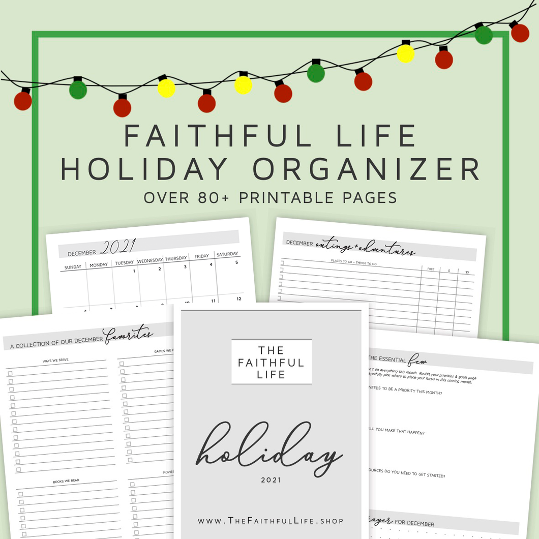 2023 Holiday Priority Planner + Organizer